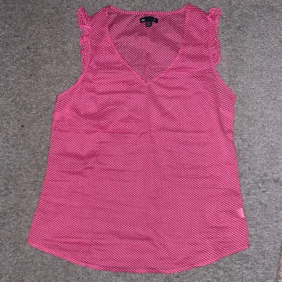 GAP Pink Ruffle Sleeve Blouse - Picture 1 of 6